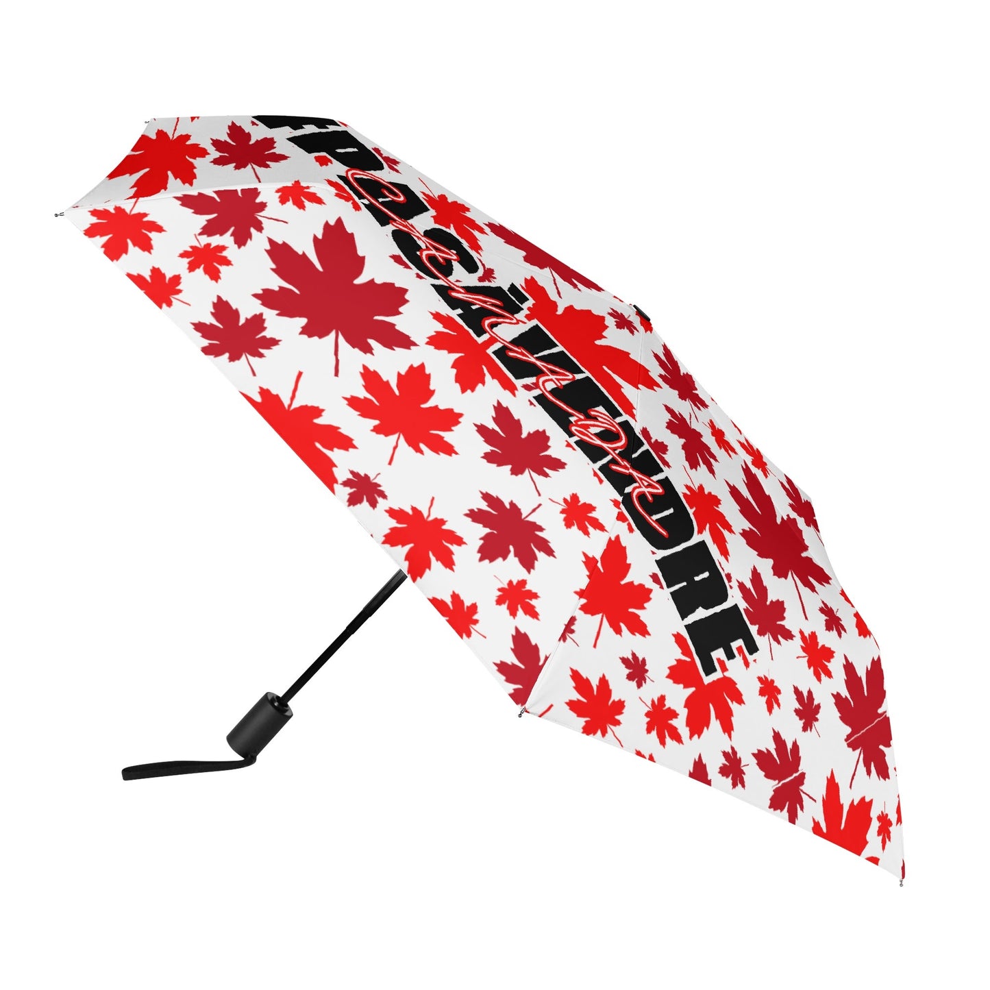 Canada n’est #PASÀVENDRE – Parapluie entièrement automatique avec impression extérieure – Unique, élégant et durable