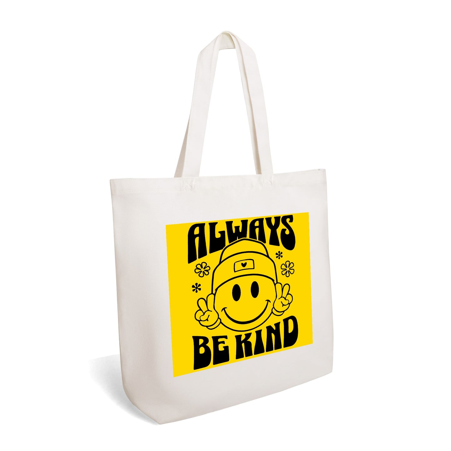 Retro Always Be Kind - 100% Cotton Tote Bag (Single-sided Print)