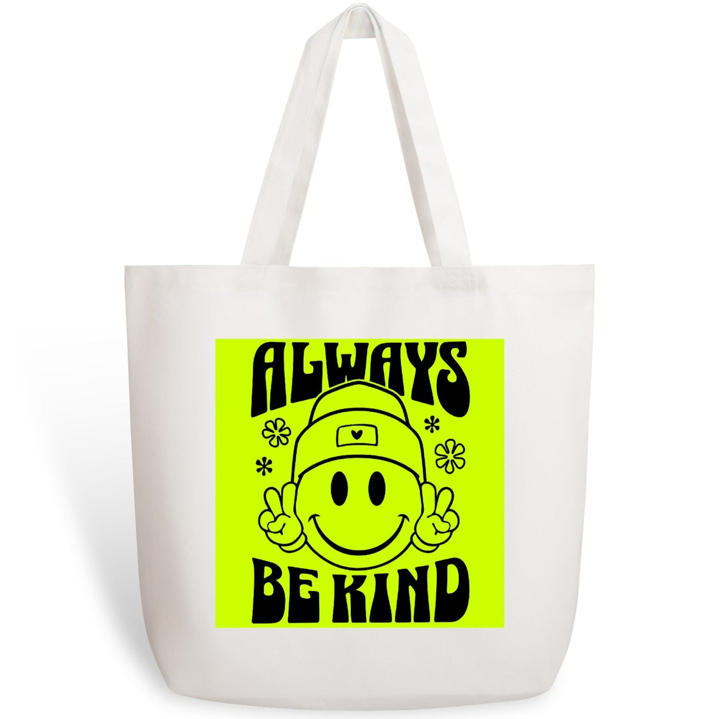 Retro Always Be Kind - 100% Cotton Tote Bag (Single-sided Print)