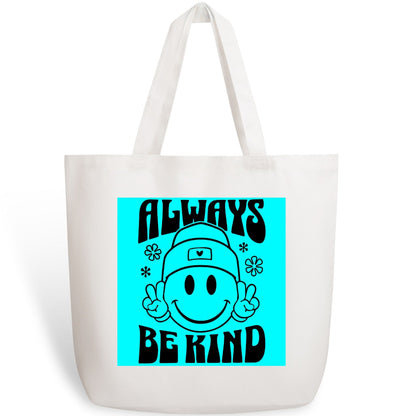 Retro Always Be Kind - 100% Cotton Tote Bag (Single-sided Print)