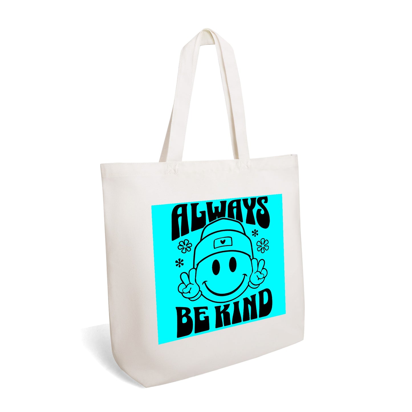 Retro Always Be Kind - 100% Cotton Tote Bag (Single-sided Print)