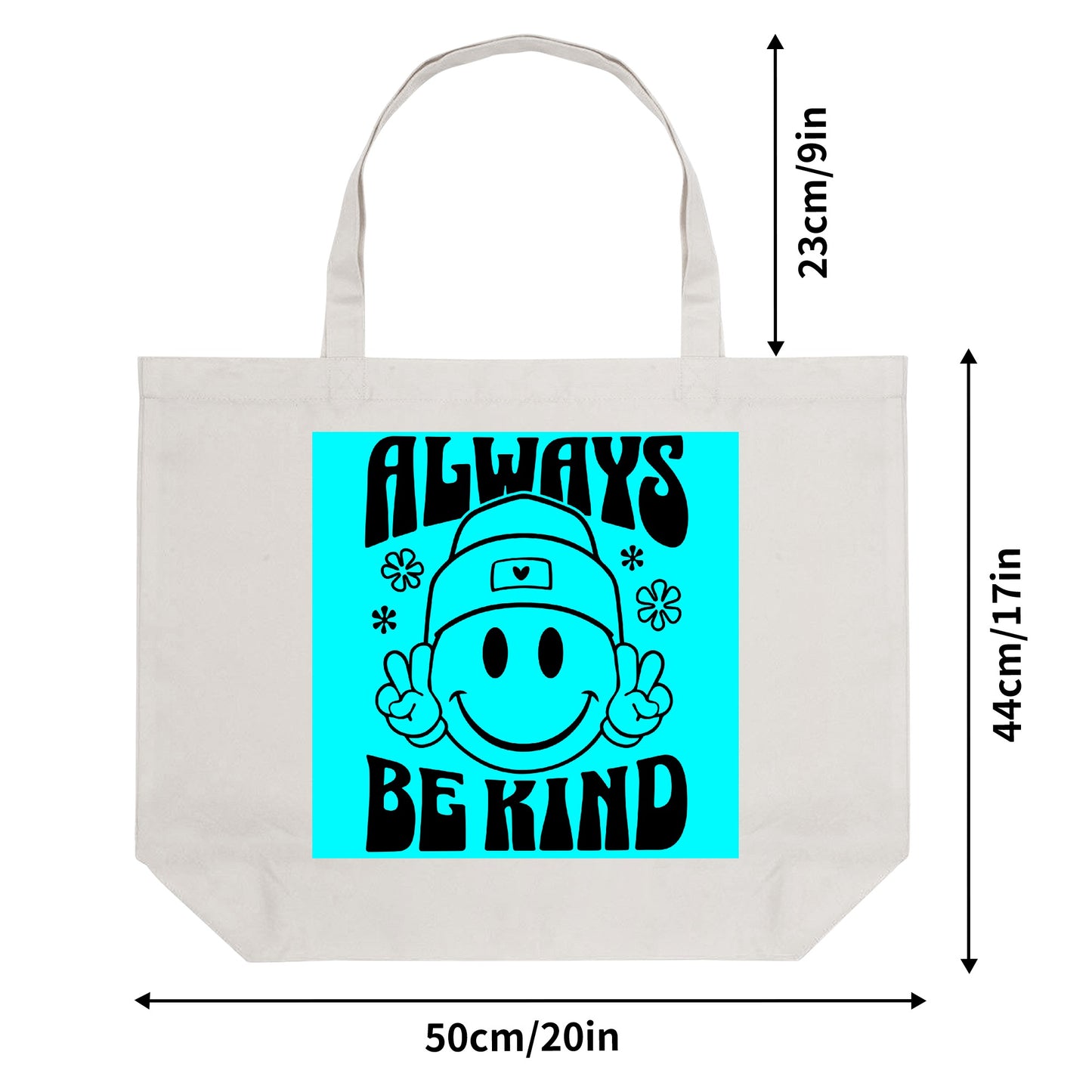 Retro Always Be Kind - 100% Cotton Tote Bag (Single-sided Print)