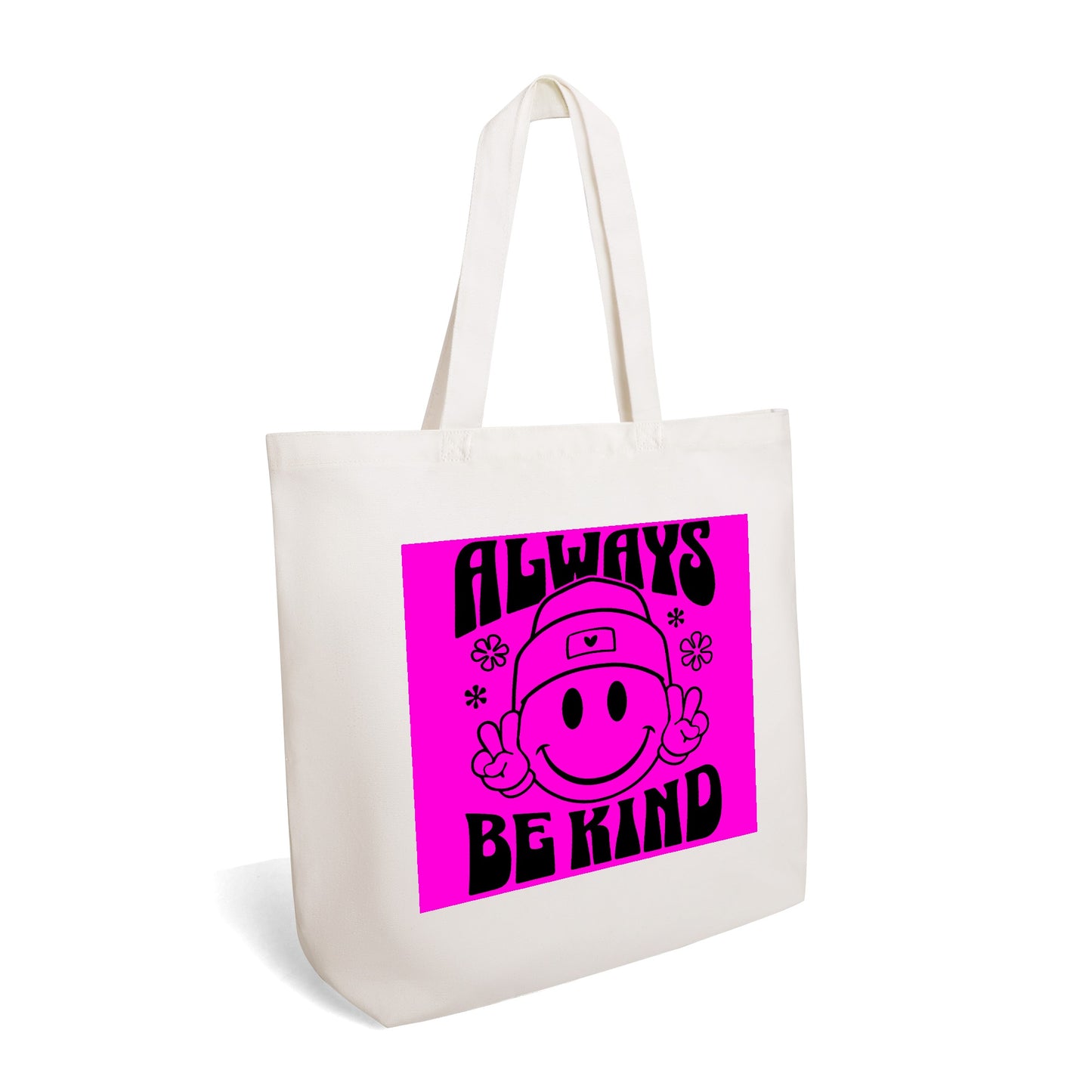 Retro Always Be Kind - 100% Cotton Tote Bag (Single-sided Print)