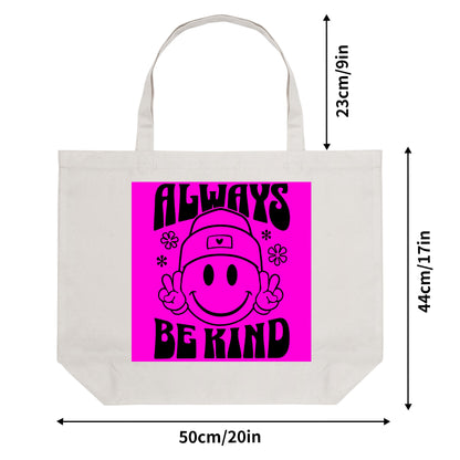 Retro Always Be Kind - 100% Cotton Tote Bag (Single-sided Print)