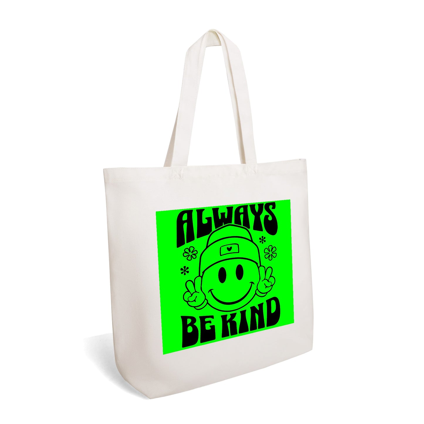 Retro Always Be Kind - 100% Cotton Tote Bag (Single-sided Print)