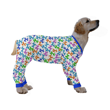 Cute Dog Balloons Dog Pajamas - Ultra-Soft and 4-Way Stretch for S-4XL Sizes