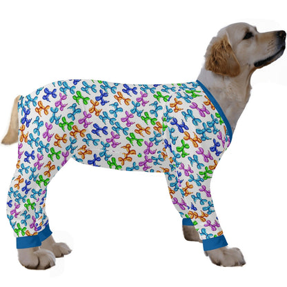 Cute Dog Balloons Dog Pajamas - Ultra-Soft and 4-Way Stretch for S-4XL Sizes