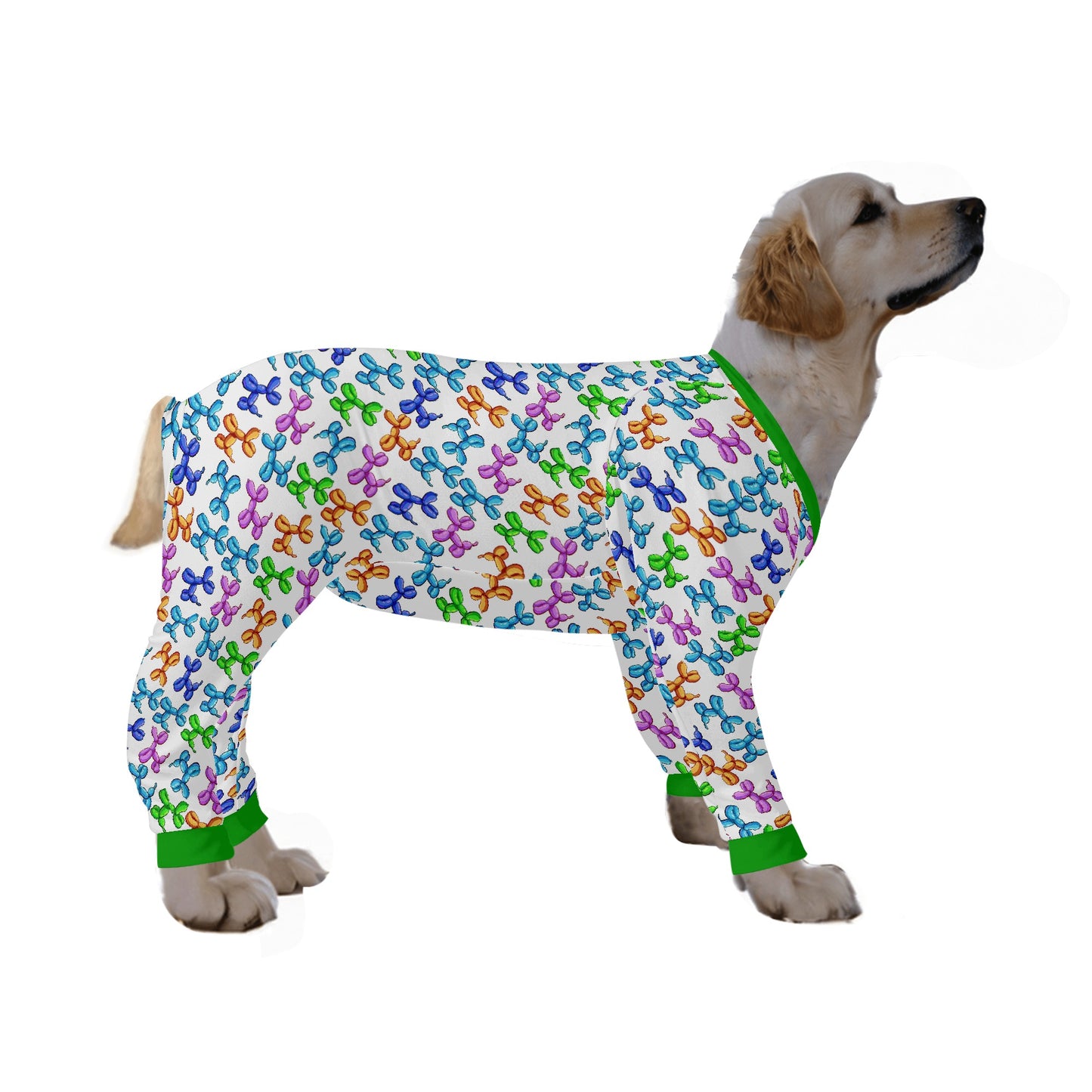 Cute Dog Balloons Dog Pajamas - Ultra-Soft and 4-Way Stretch for S-4XL Sizes