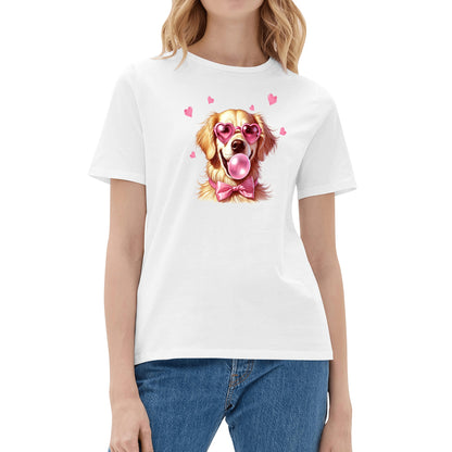 Valentines Day Pooches Part 2 - Womens 100% Soft Cotton Dog T-Shirt