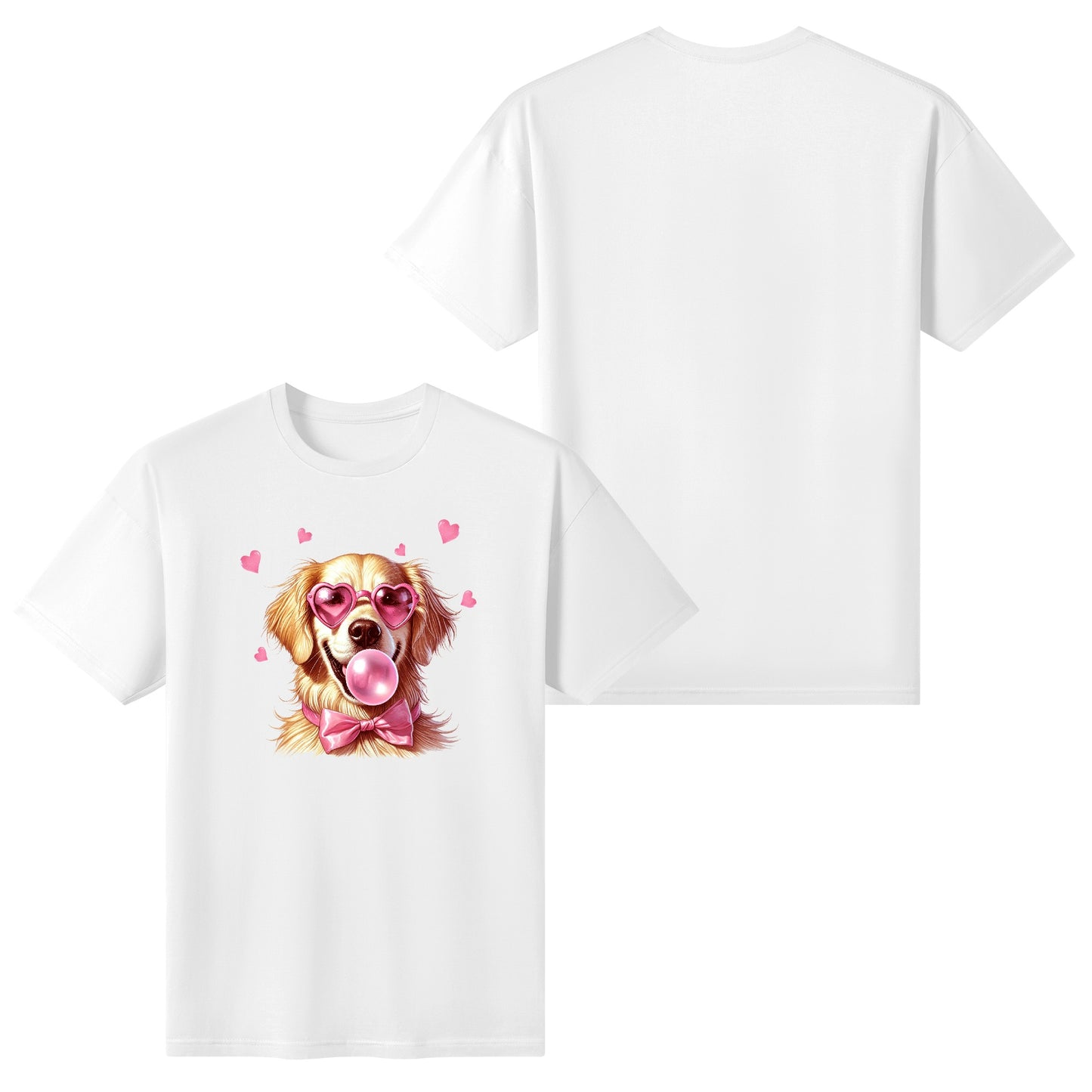 Valentines Day Pooches Part 2 - Womens 100% Soft Cotton Dog T-Shirt