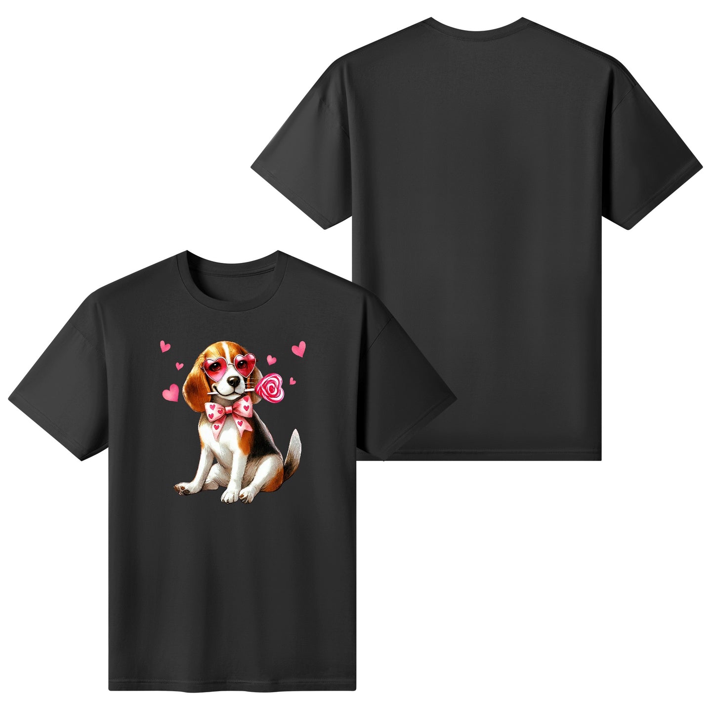 Valentines Day Pooches Part 2 - Womens 100% Soft Cotton Dog T-Shirt