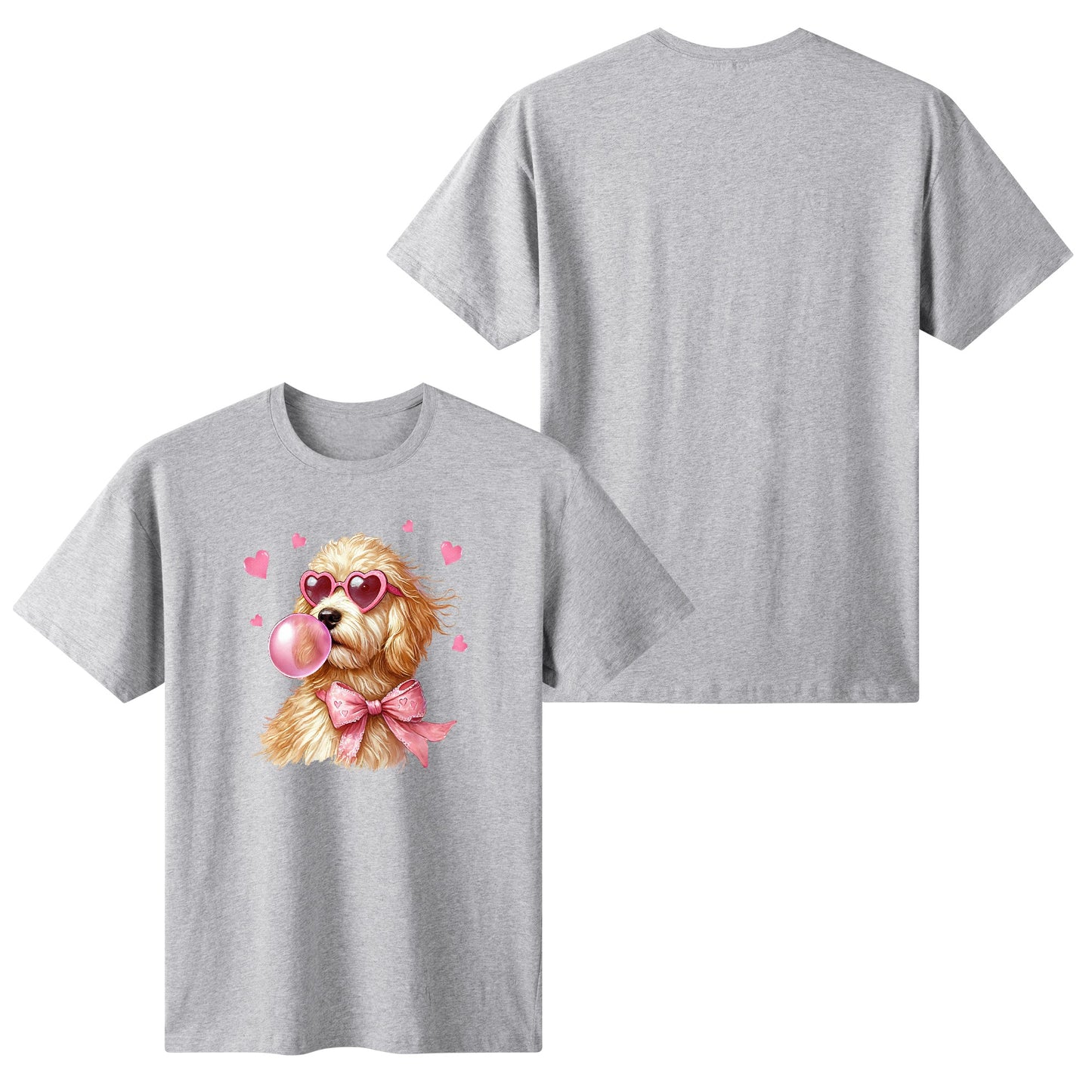 Valentines Day Pooches Part 2 - Womens 100% Soft Cotton Dog T-Shirt