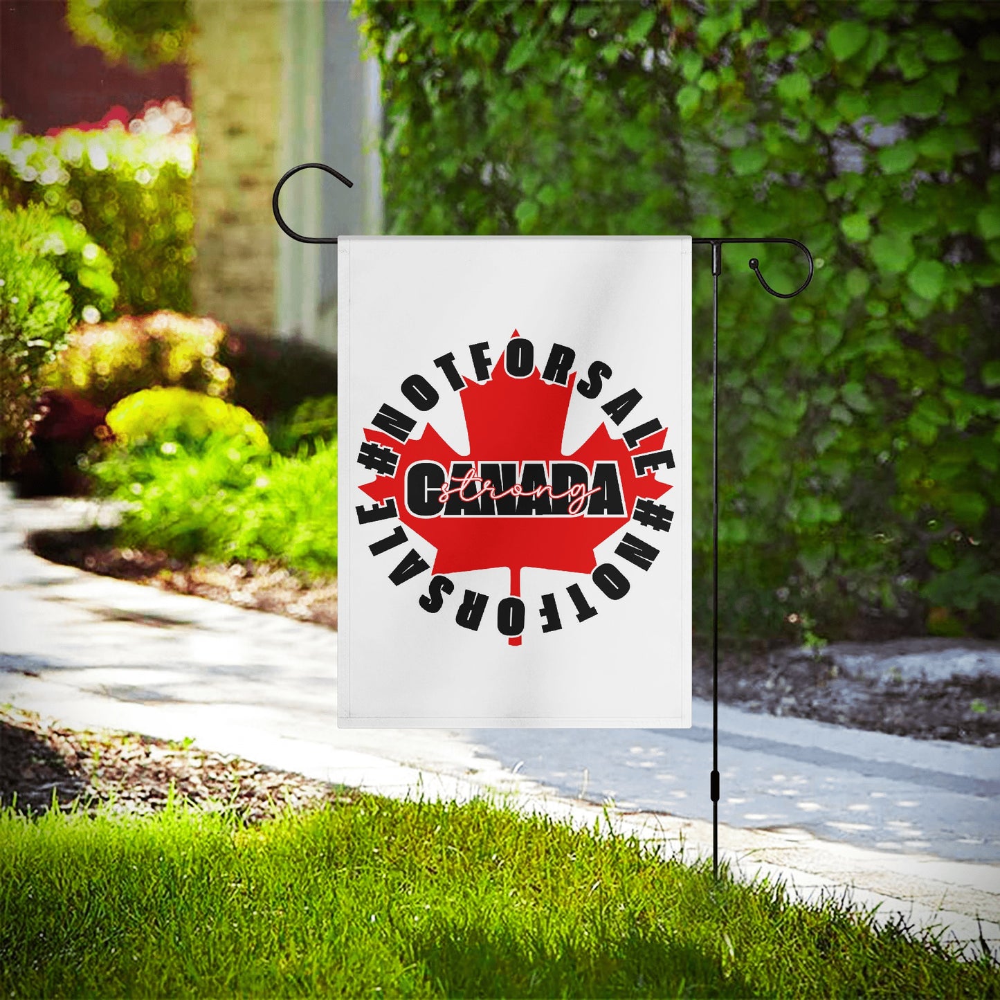 Canada is #NOTFORSALE - Garden Flag Banner 12.5x18