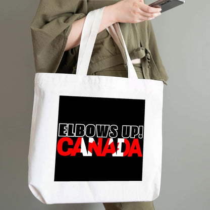 Elbows Up! - 100% Cotton Tote Bag (Single-sided Print)