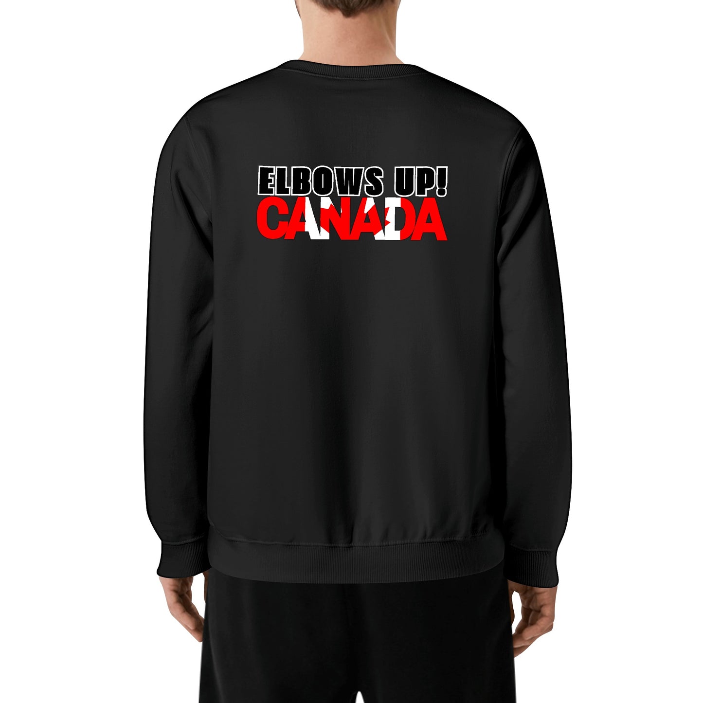 Elbows Up! Canada - Canada Strong - Front & Back Print Unisex 100% Soft Cotton Sweatshirt