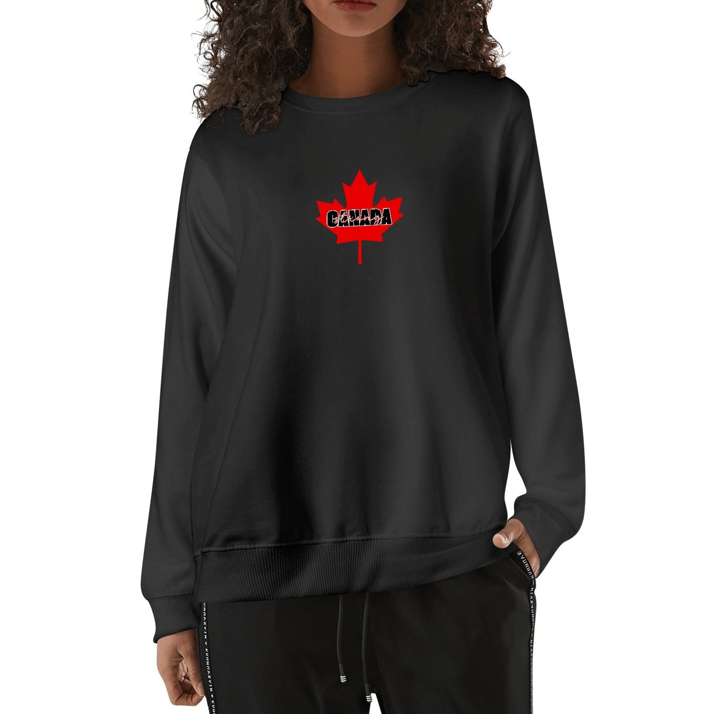 Elbows Up! Canada - Canada Strong - Front & Back Print Unisex 100% Soft Cotton Sweatshirt