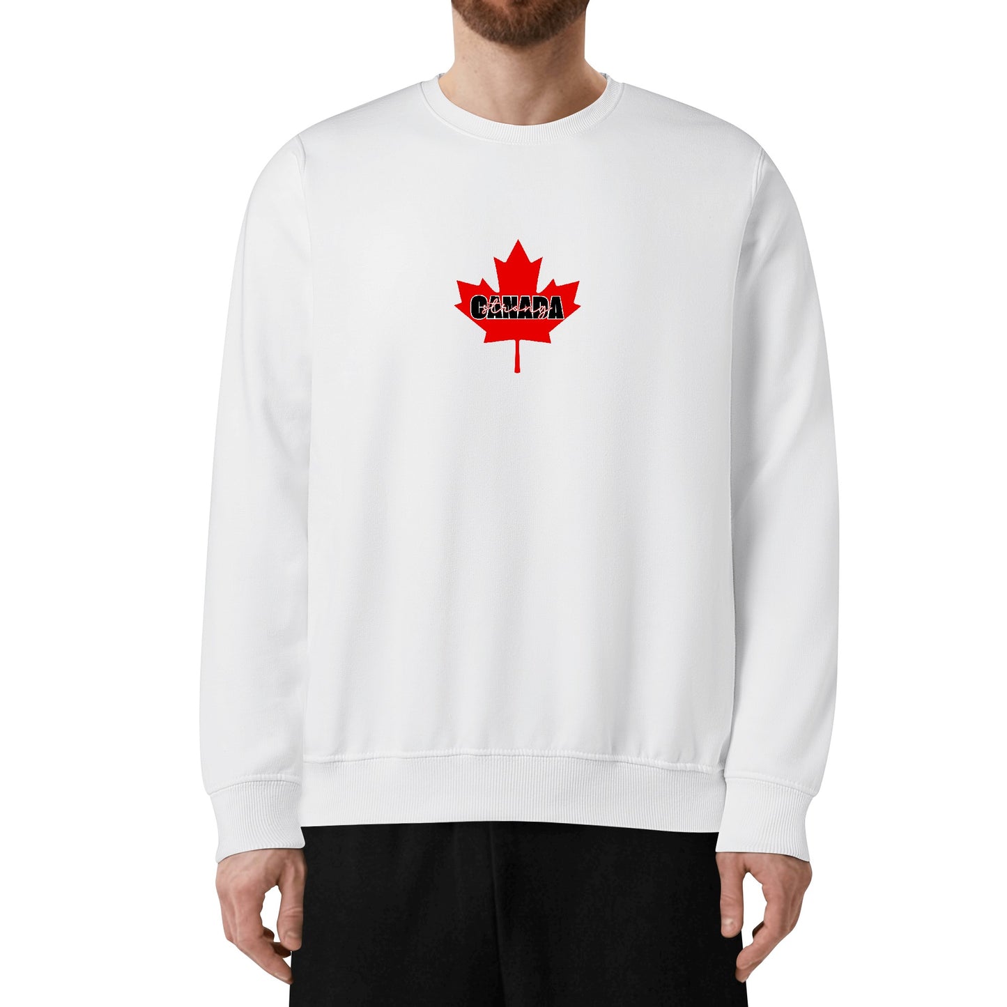 Elbows Up! Canada - Canada Strong - Front & Back Print Unisex 100% Soft Cotton Sweatshirt