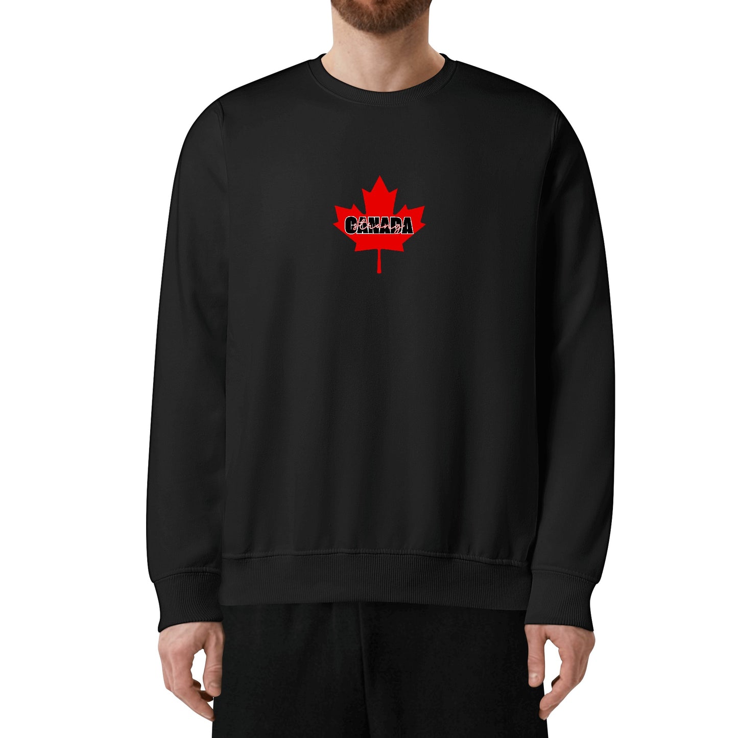 Elbows Up! Canada - Canada Strong - Front & Back Print Unisex 100% Soft Cotton Sweatshirt