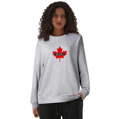 Mettre de l’épaule - Canada forte | Front & Back Print Unisex 100% Soft Cotton Sweatshirt