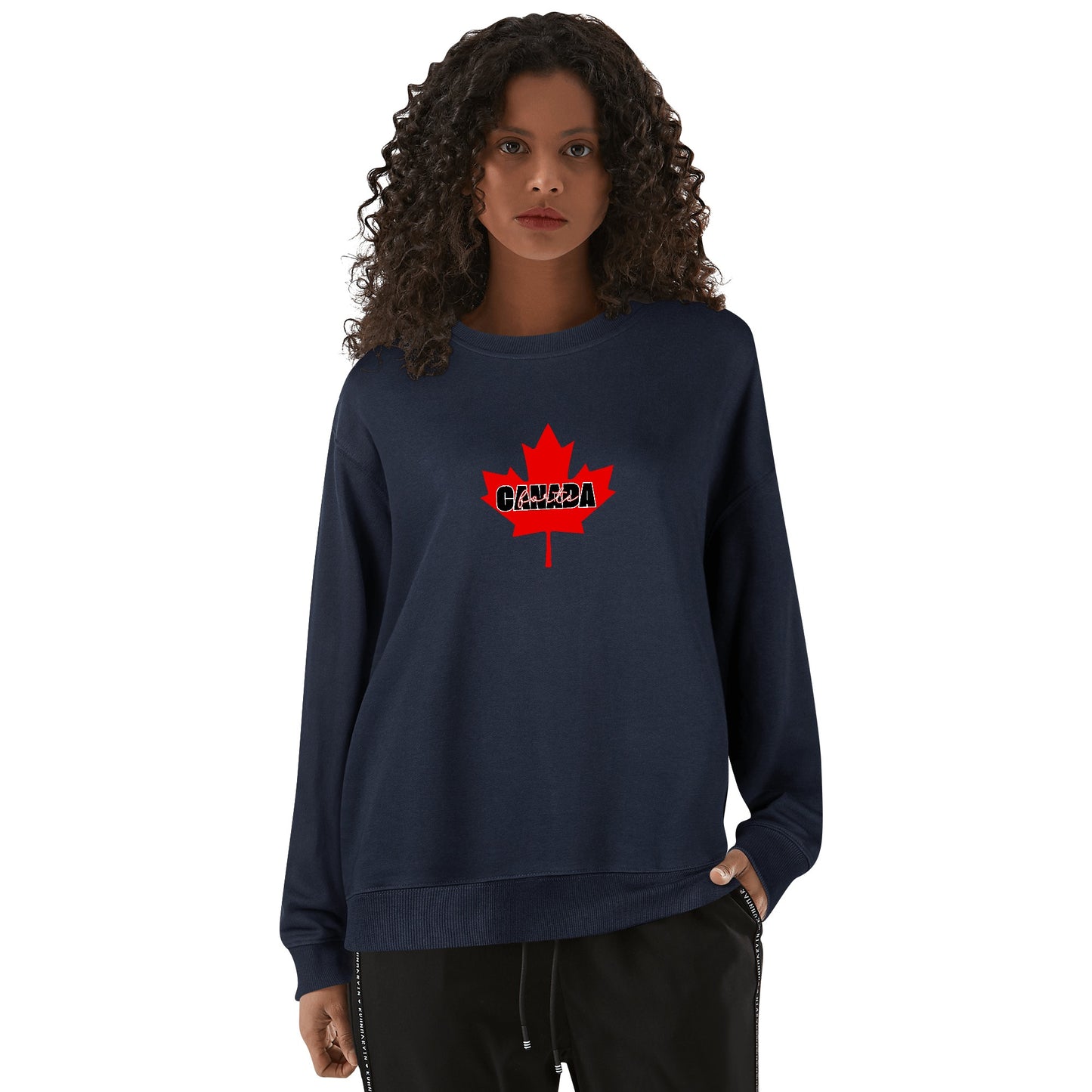 Mettre de l’épaule - Canada forte | Front & Back Print Unisex 100% Soft Cotton Sweatshirt