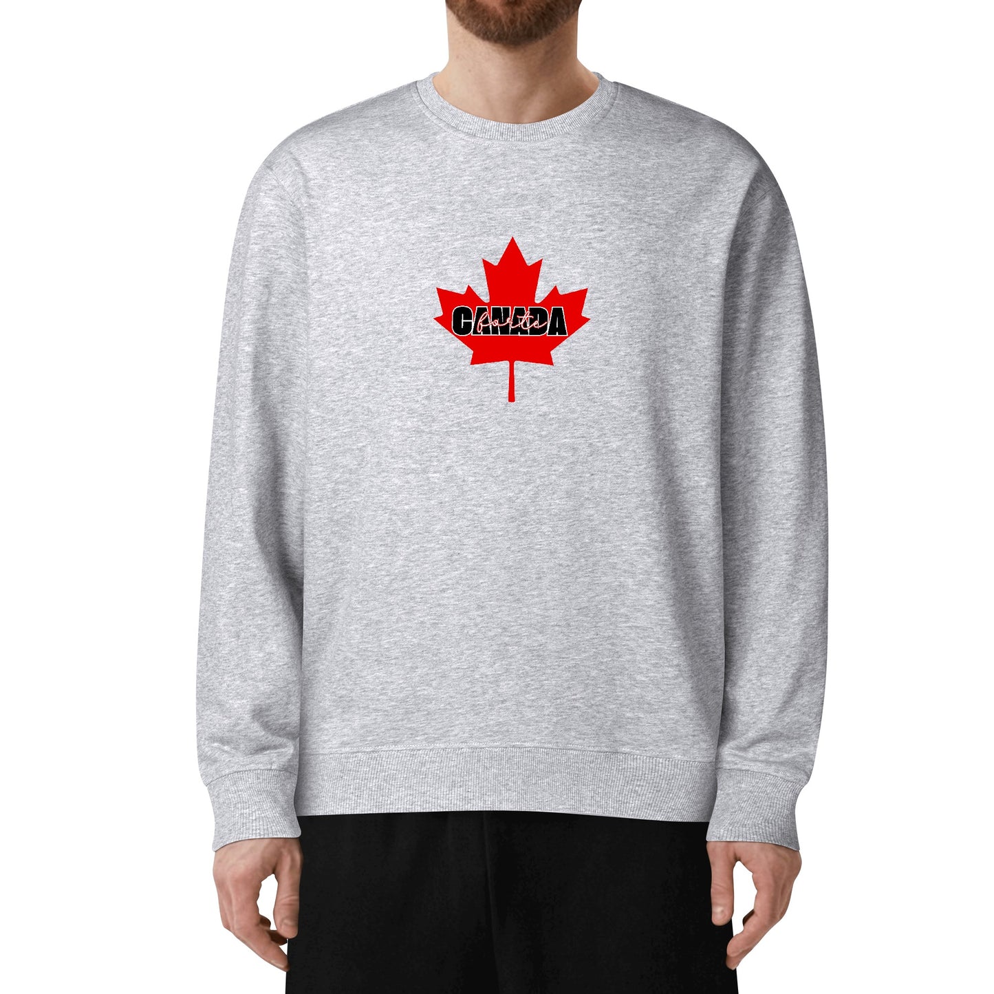 Mettre de l’épaule - Canada forte | Front & Back Print Unisex 100% Soft Cotton Sweatshirt