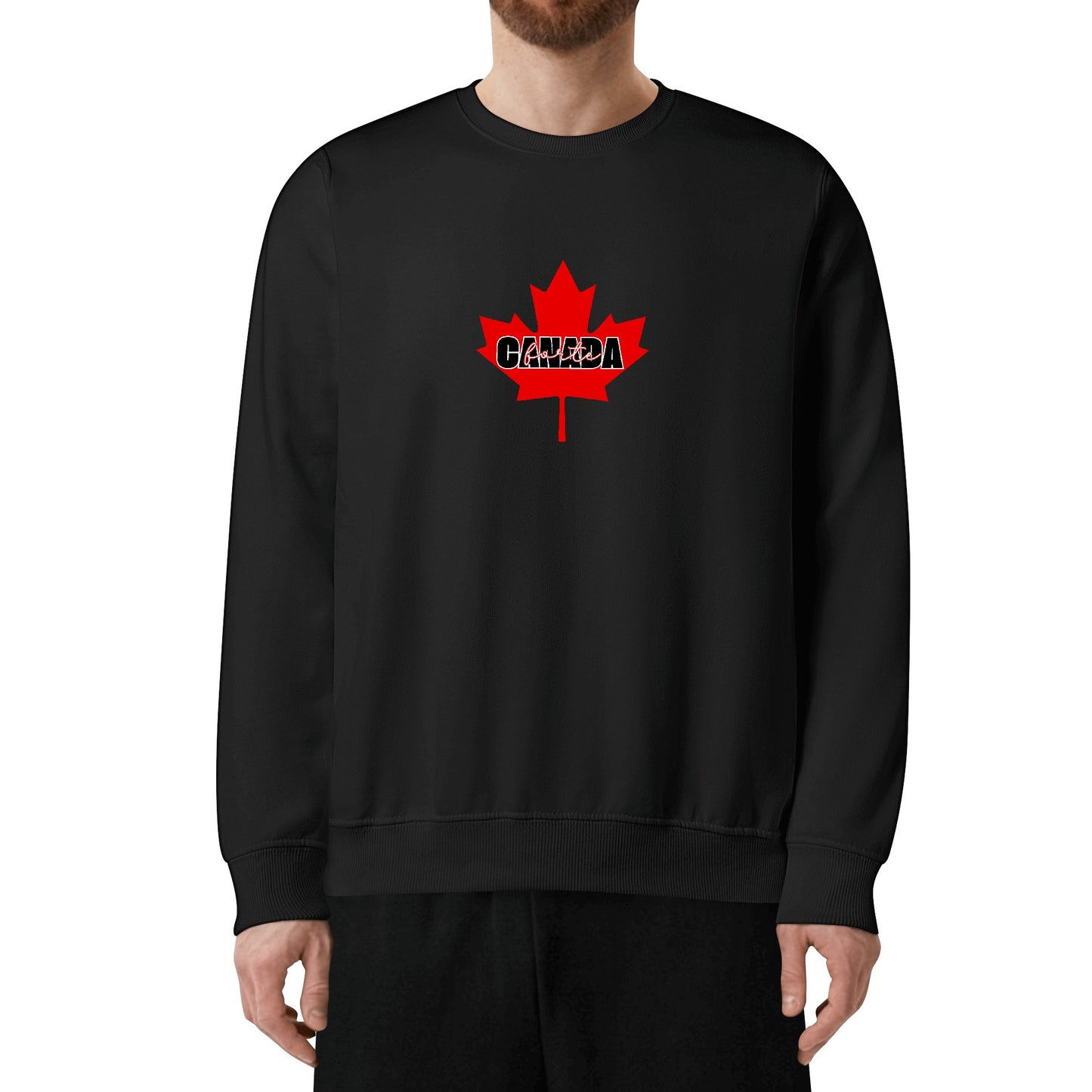 Mettre de l’épaule - Canada forte | Front & Back Print Unisex 100% Soft Cotton Sweatshirt