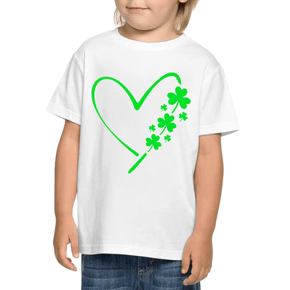 Irish Clover Love - Kids 100% Soft Cotton St. Patricks Day T-Shirt