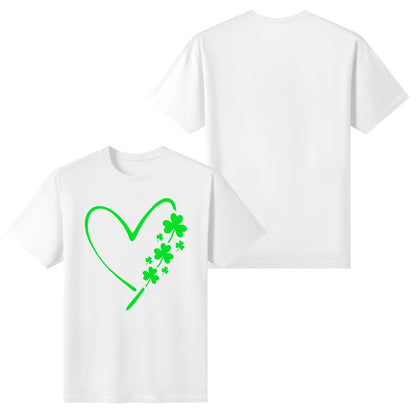 Irish Clover Love - Womens 100% Soft Cotton T-Shirt