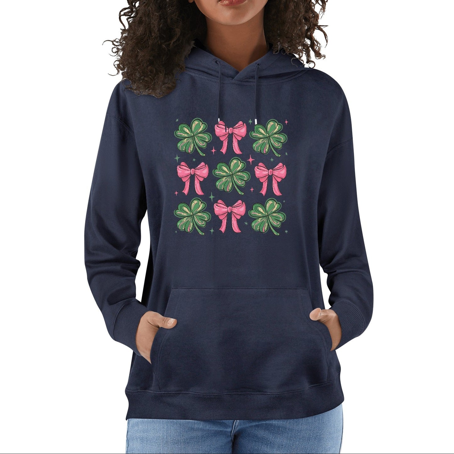 St. Patricks Day Coquette | Unisex 100% Soft Cotton Hoodie