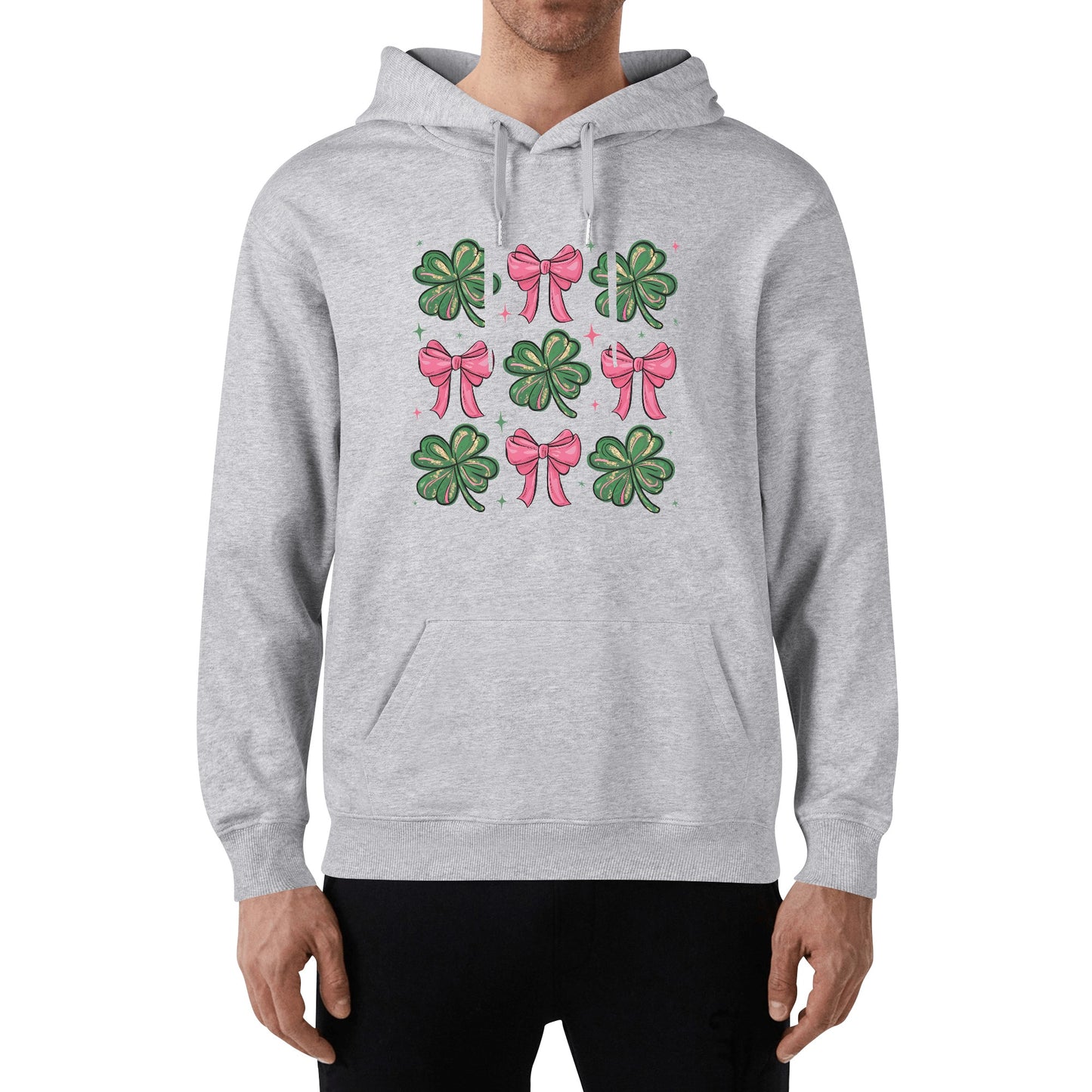 St. Patricks Day Coquette | Unisex 100% Soft Cotton Hoodie