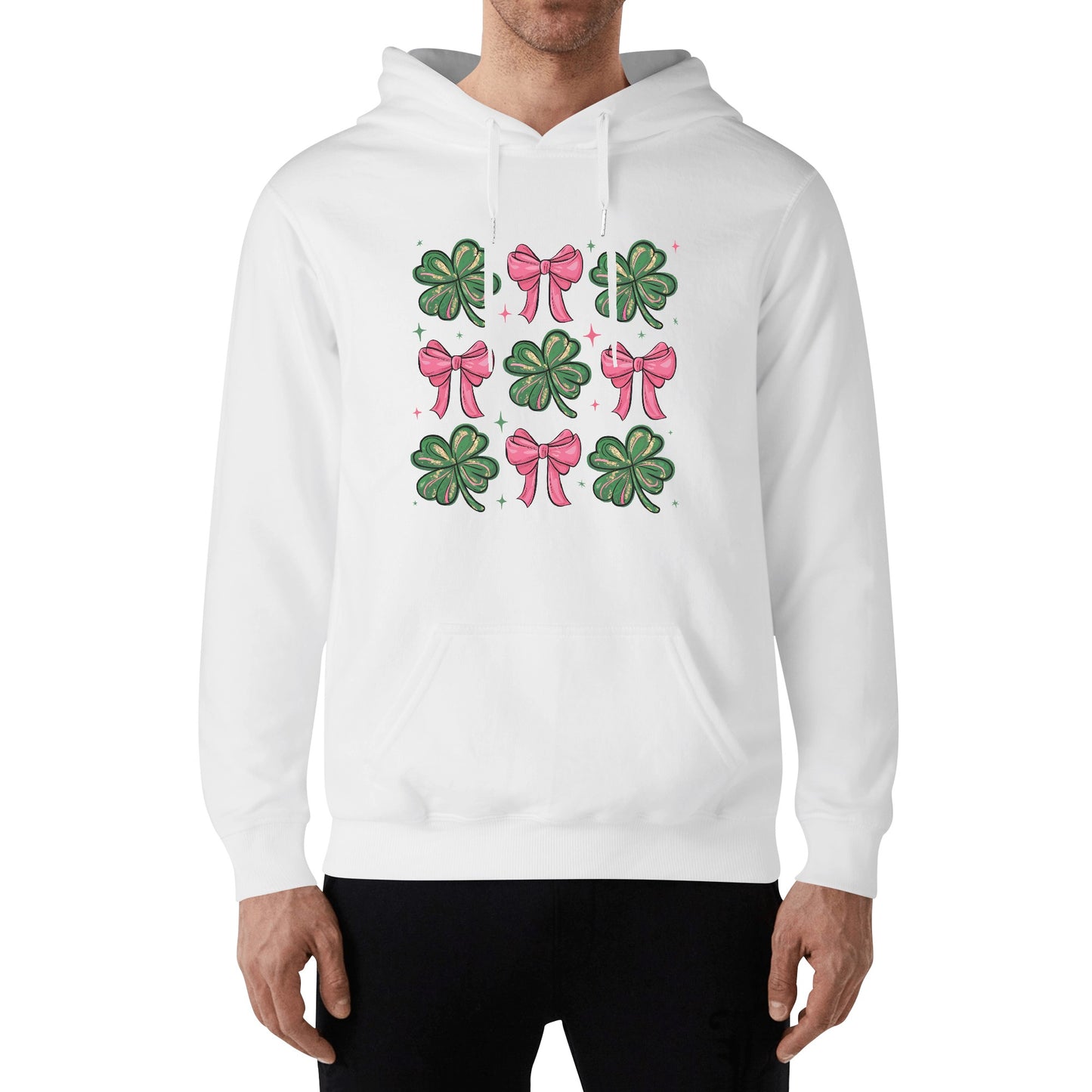 St. Patricks Day Coquette | Unisex 100% Soft Cotton Hoodie