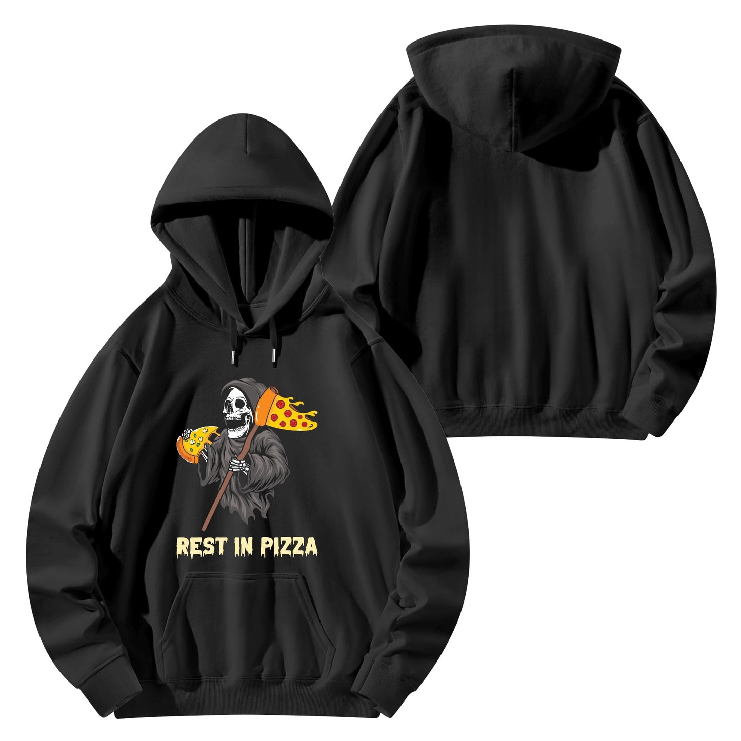 Rest in Pizza | Unisex 100% Soft Cotton Hoodie - Pizza Lovin Fun!