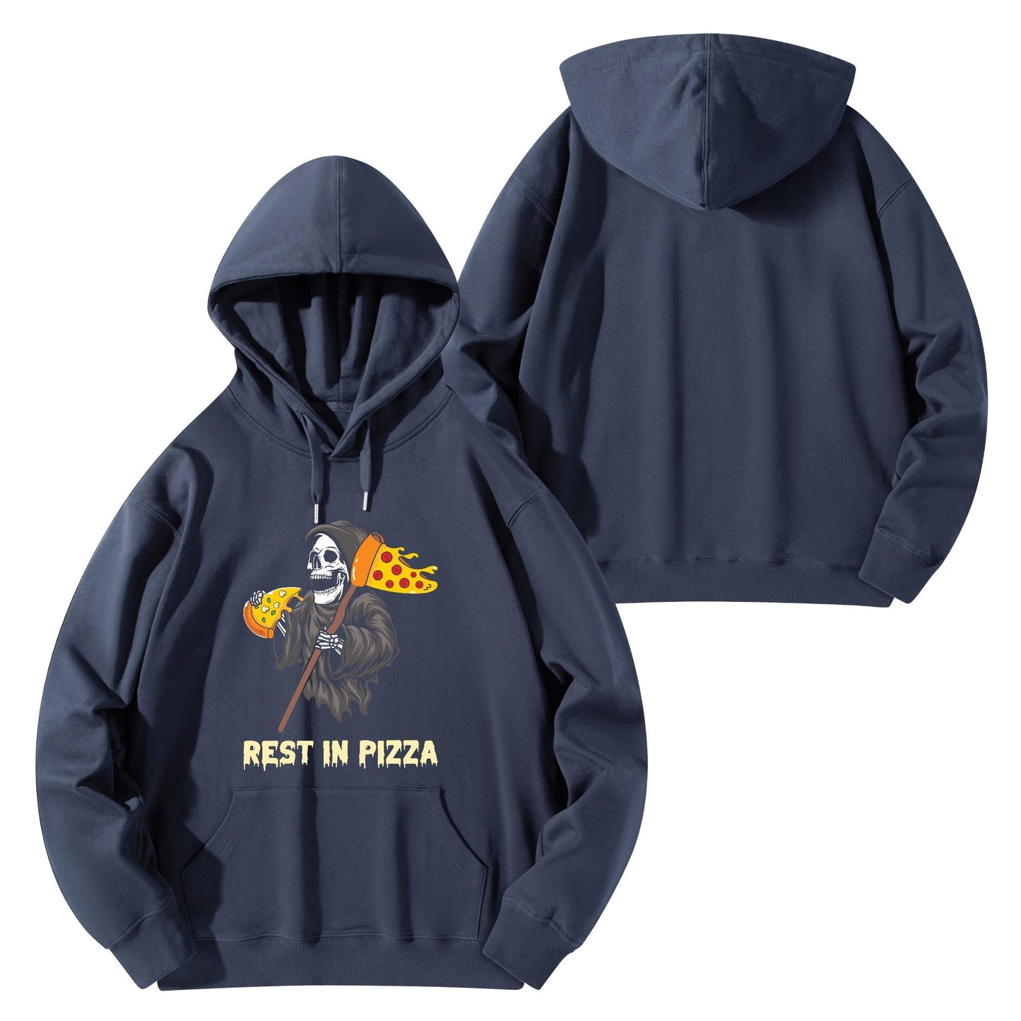 Rest in Pizza | Unisex 100% Soft Cotton Hoodie - Pizza Lovin Fun!