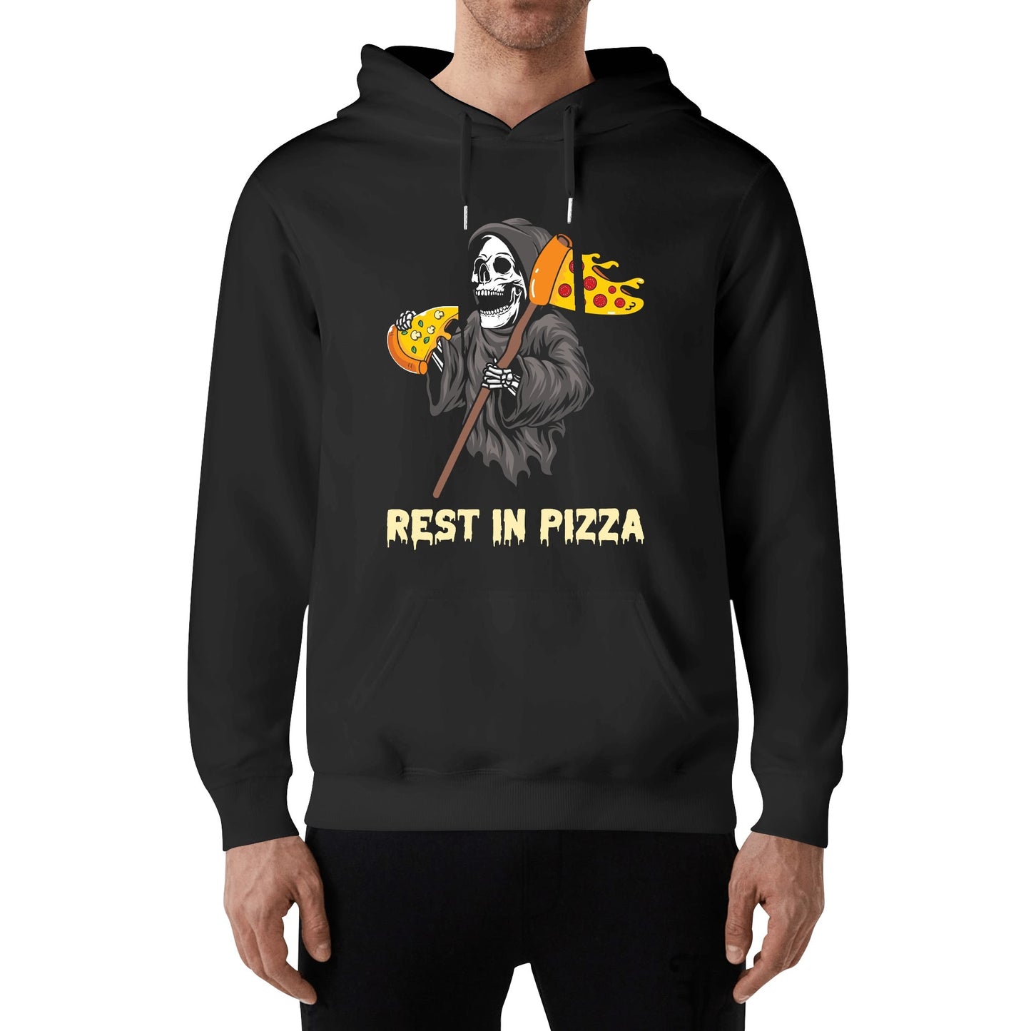 Rest in Pizza | Unisex 100% Soft Cotton Hoodie - Pizza Lovin Fun!