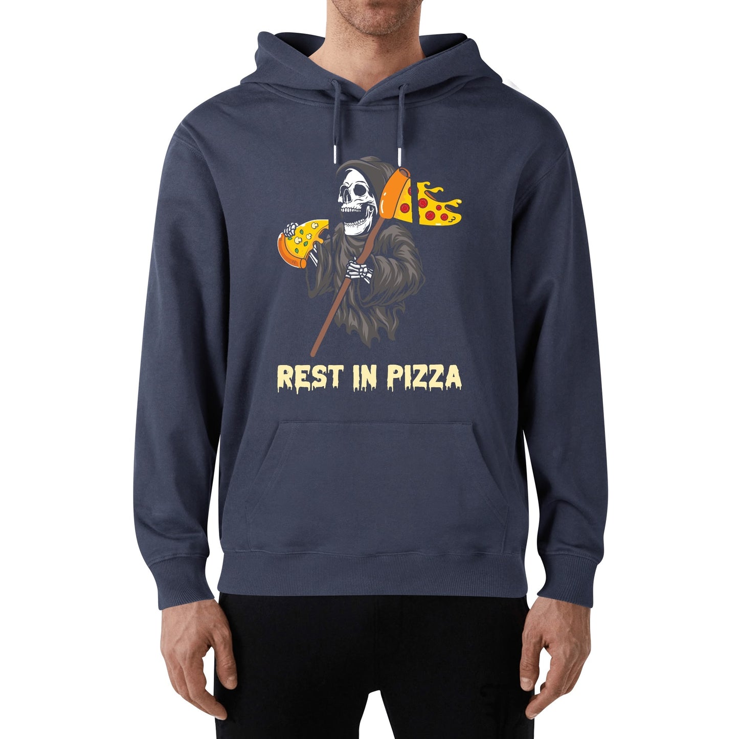 Rest in Pizza | Unisex 100% Soft Cotton Hoodie - Pizza Lovin Fun!