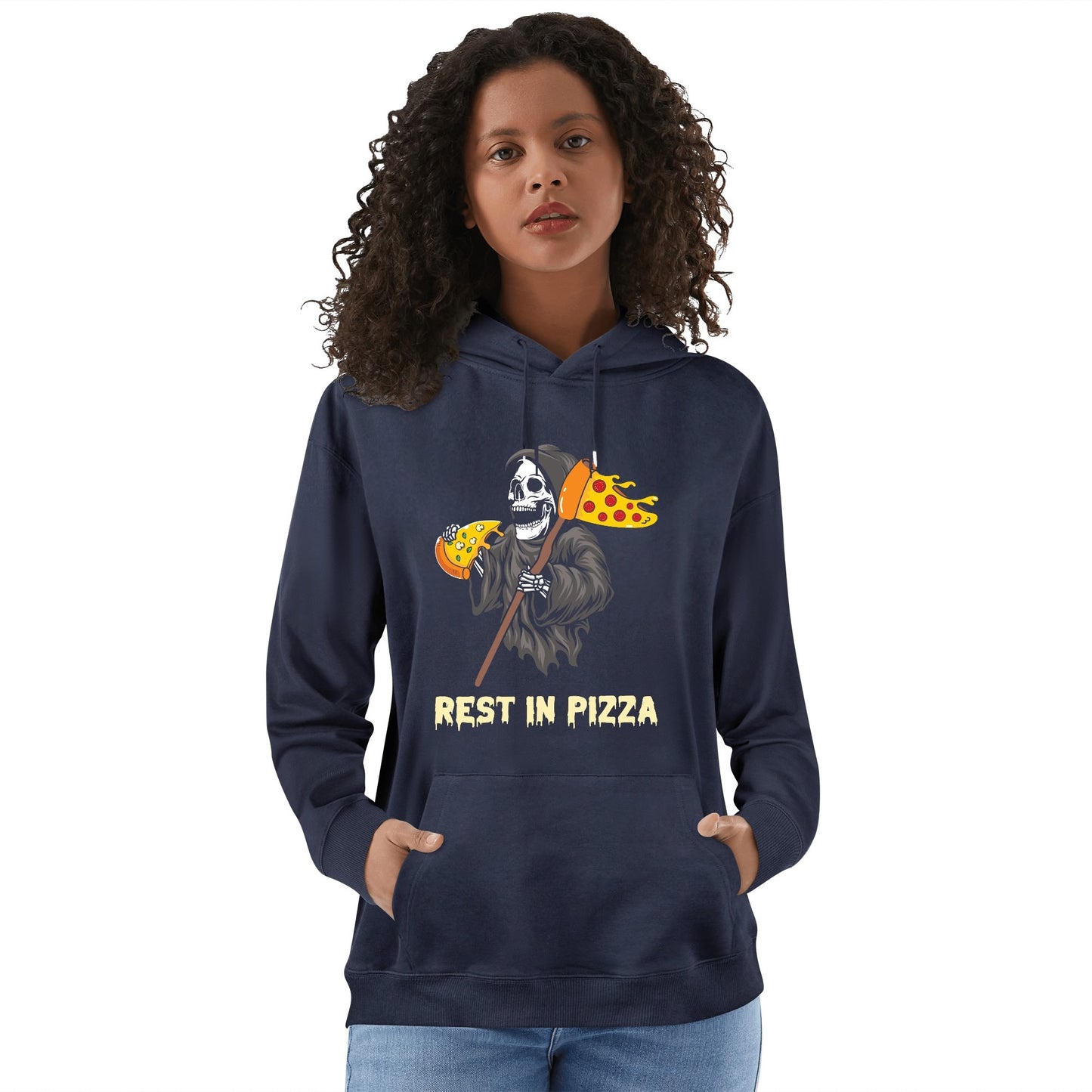 Rest in Pizza | Unisex 100% Soft Cotton Hoodie - Pizza Lovin Fun!