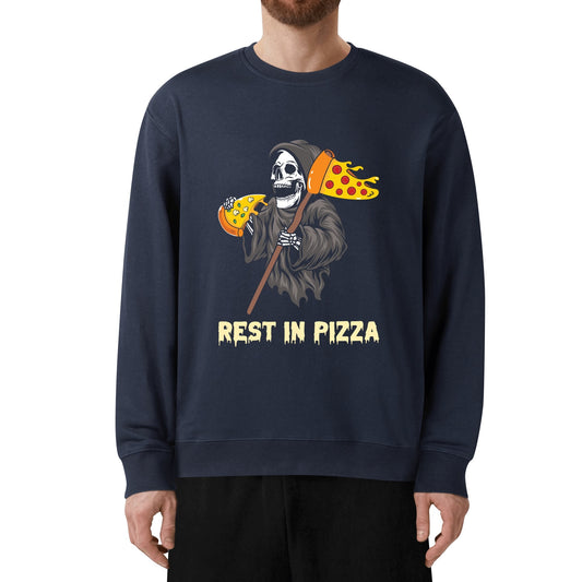 Rest in Pizza | Unisex 100% Soft Cotton Sweatshirt - Pizza Lovin Fun!