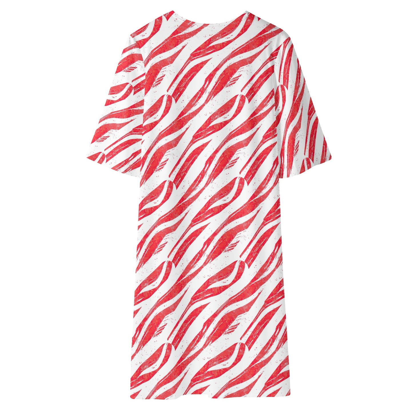 Winter Reds | Womens Half Sleeve Kimono Robe – Lightweight Layers, Effortless Style