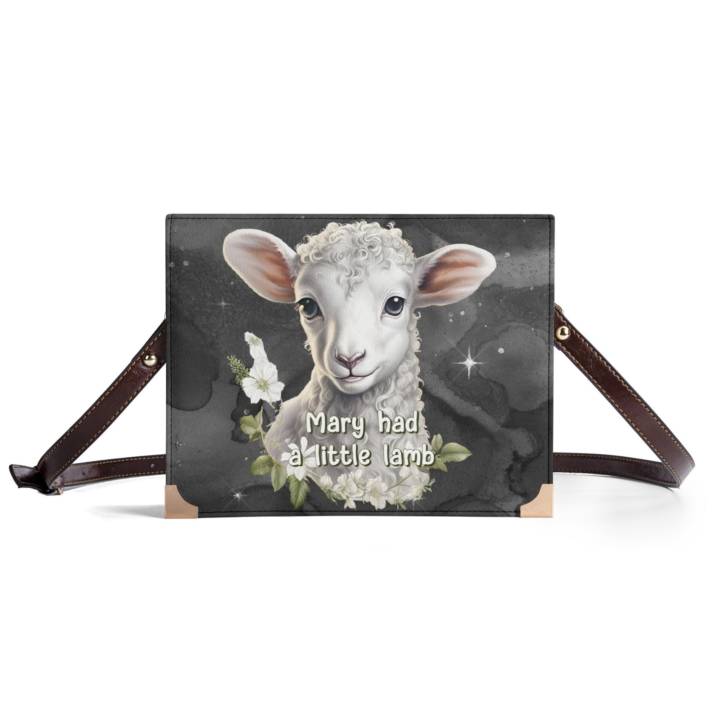 Mary Had A Little Lamb: His Name Is Jesus! | Crossbody Bible Bag - Hands-Free Book Carrier - The Original Love Letters