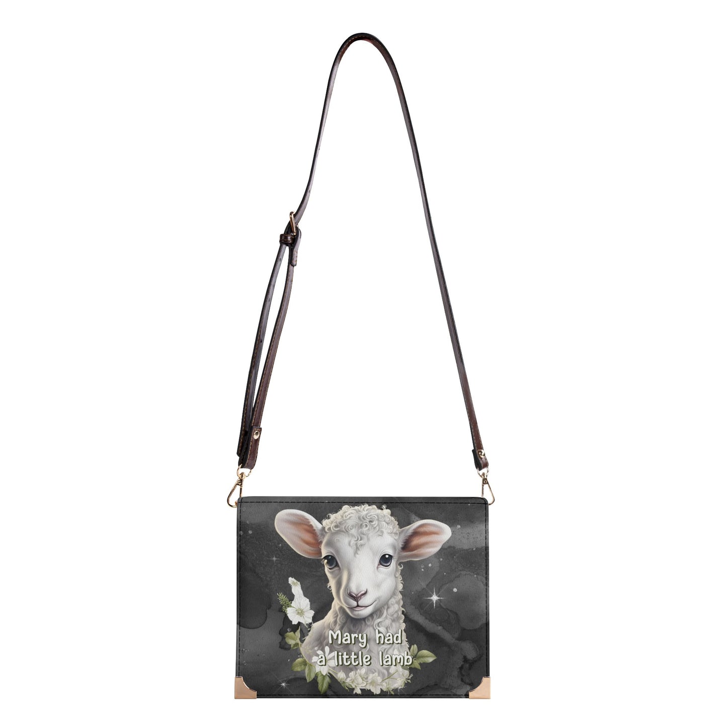 Mary Had A Little Lamb: His Name Is Jesus! | Crossbody Bible Bag - Hands-Free Book Carrier - The Original Love Letters