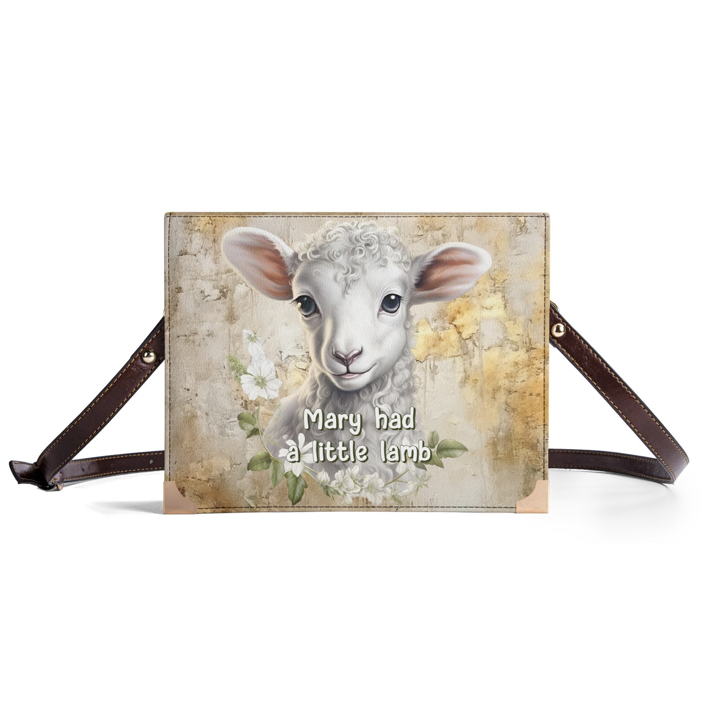 Mary Had A Little Lamb: His Name Is Jesus! | Crossbody Bible Bag - Hands-Free Book Carrier - The Original Love Letters