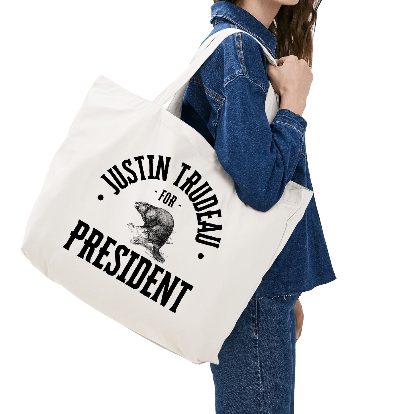 Standing Up For Canada | 100% Cotton Tote Bag (Single-sided Print)