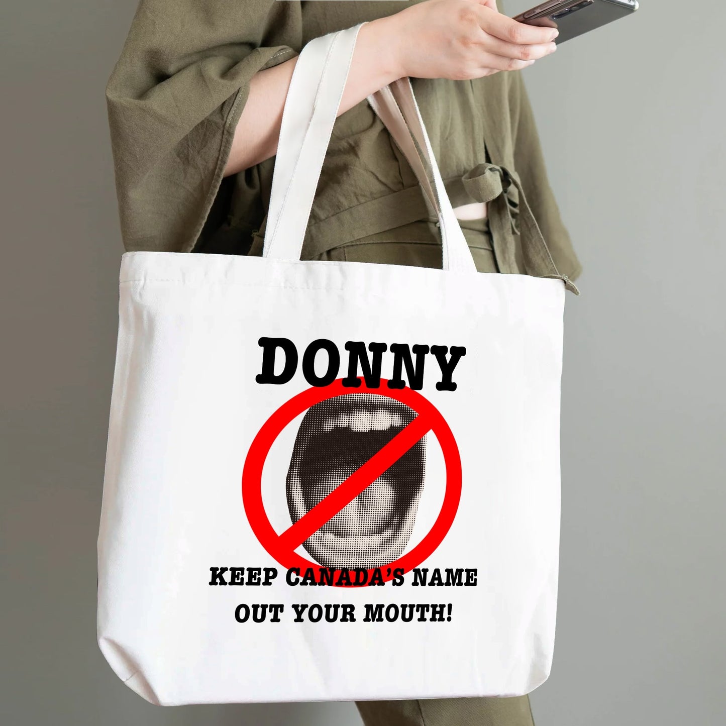 Standing Up For Canada | 100% Cotton Tote Bag (Single-sided Print)