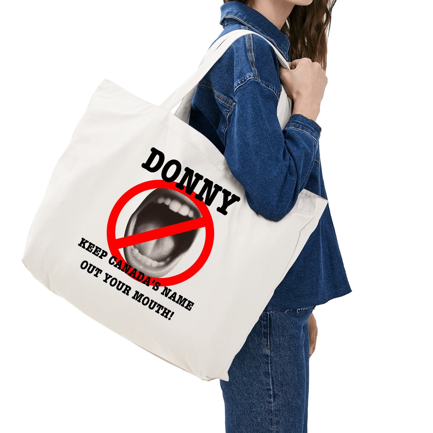 Standing Up For Canada | 100% Cotton Tote Bag (Single-sided Print)