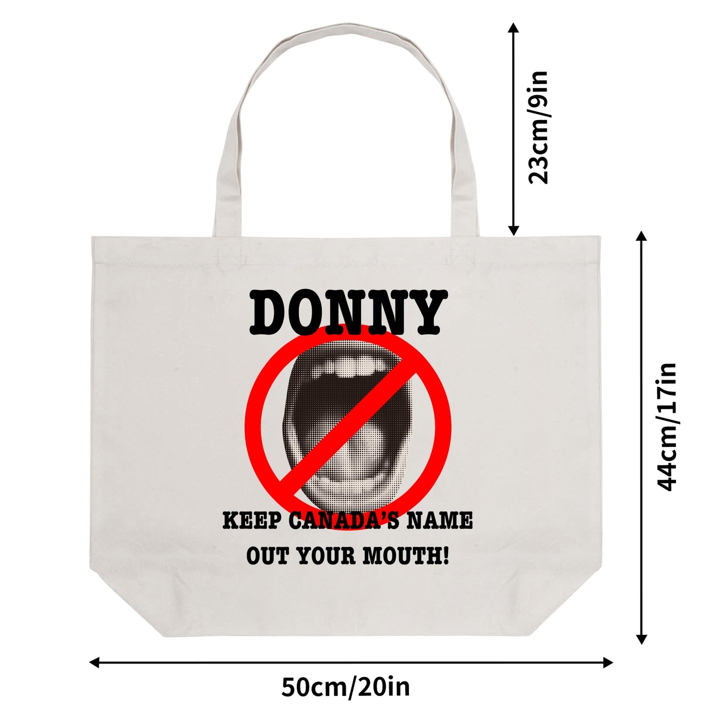 Standing Up For Canada | 100% Cotton Tote Bag (Single-sided Print)