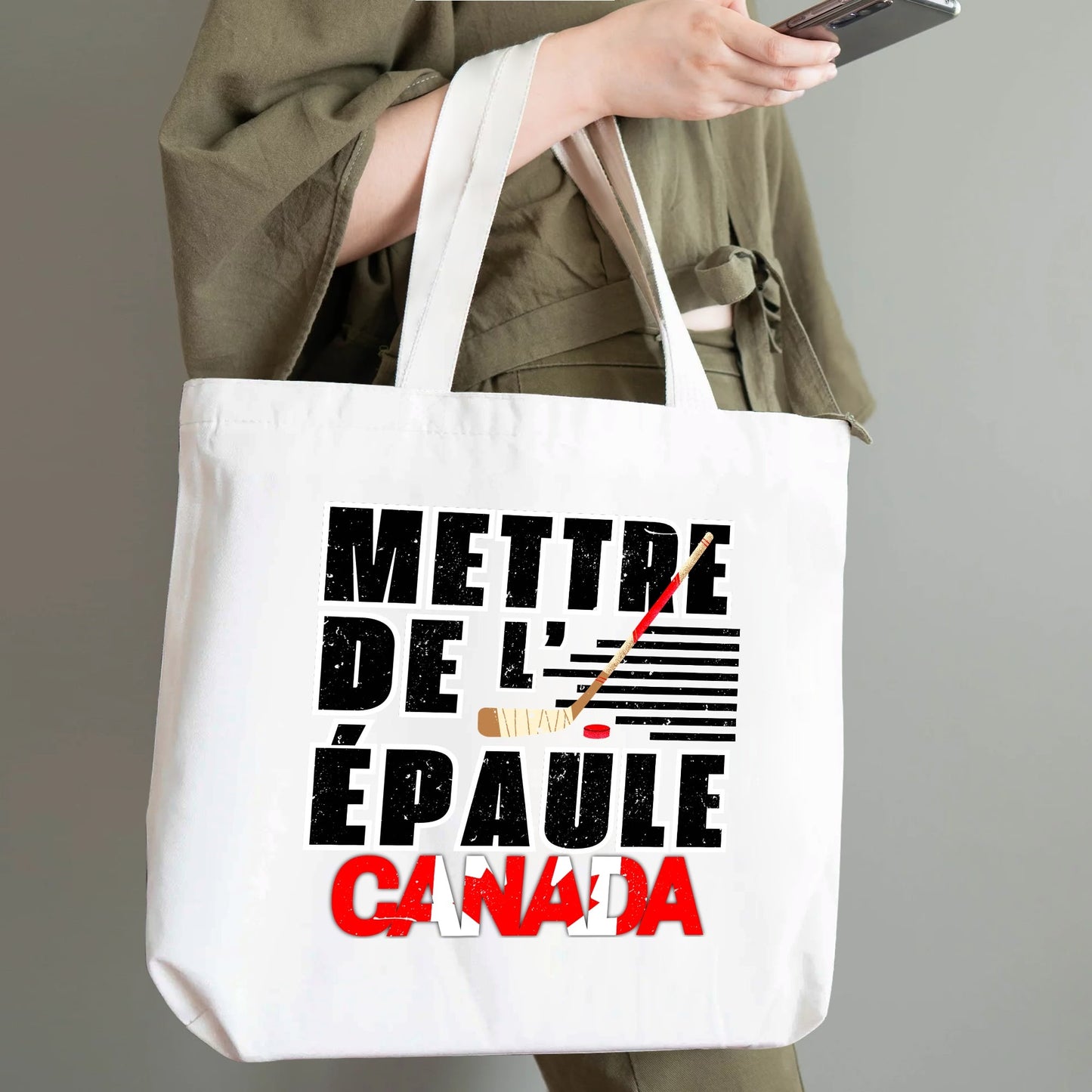 Standing Up For Canada | 100% Cotton Tote Bag (Single-sided Print)