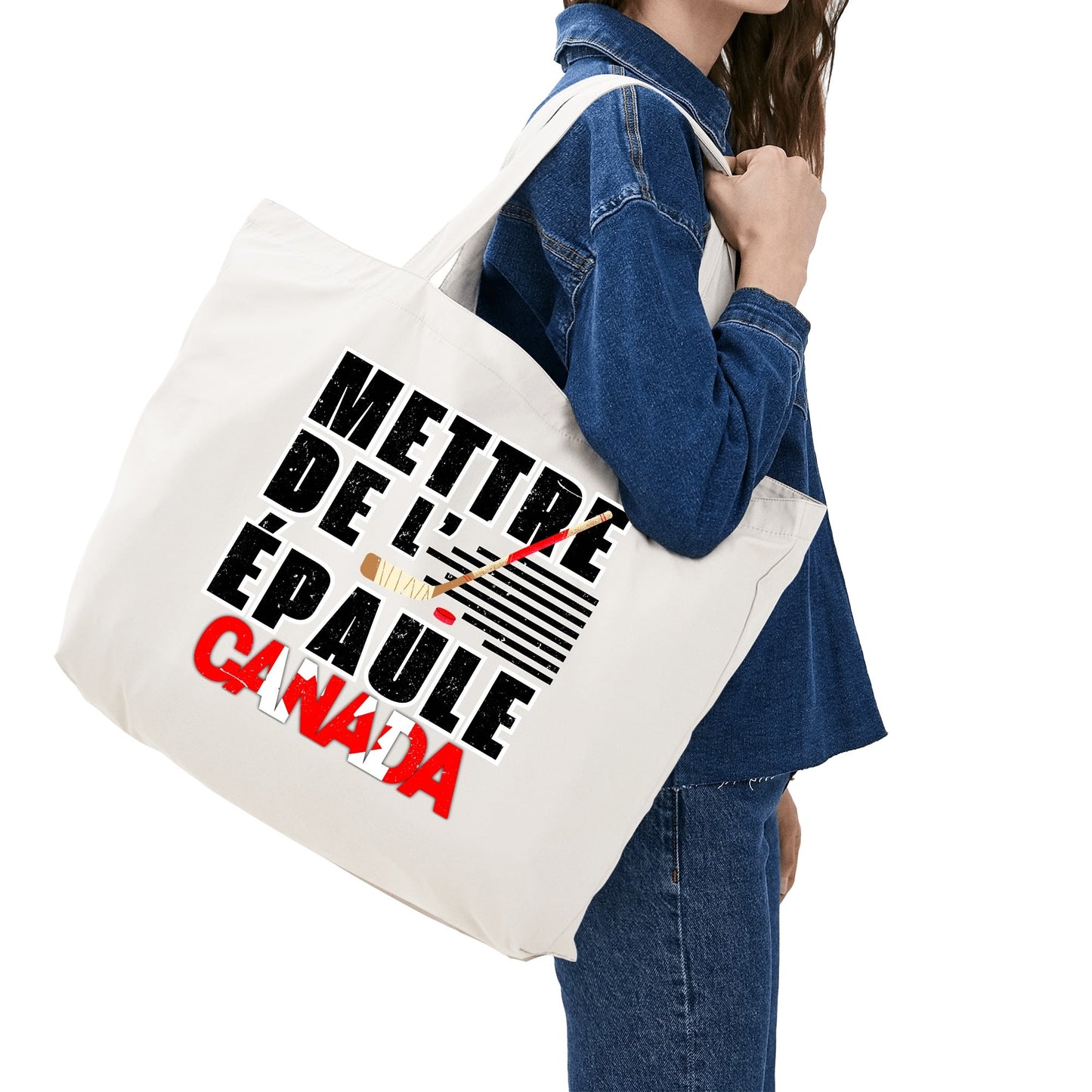 Standing Up For Canada | 100% Cotton Tote Bag (Single-sided Print)