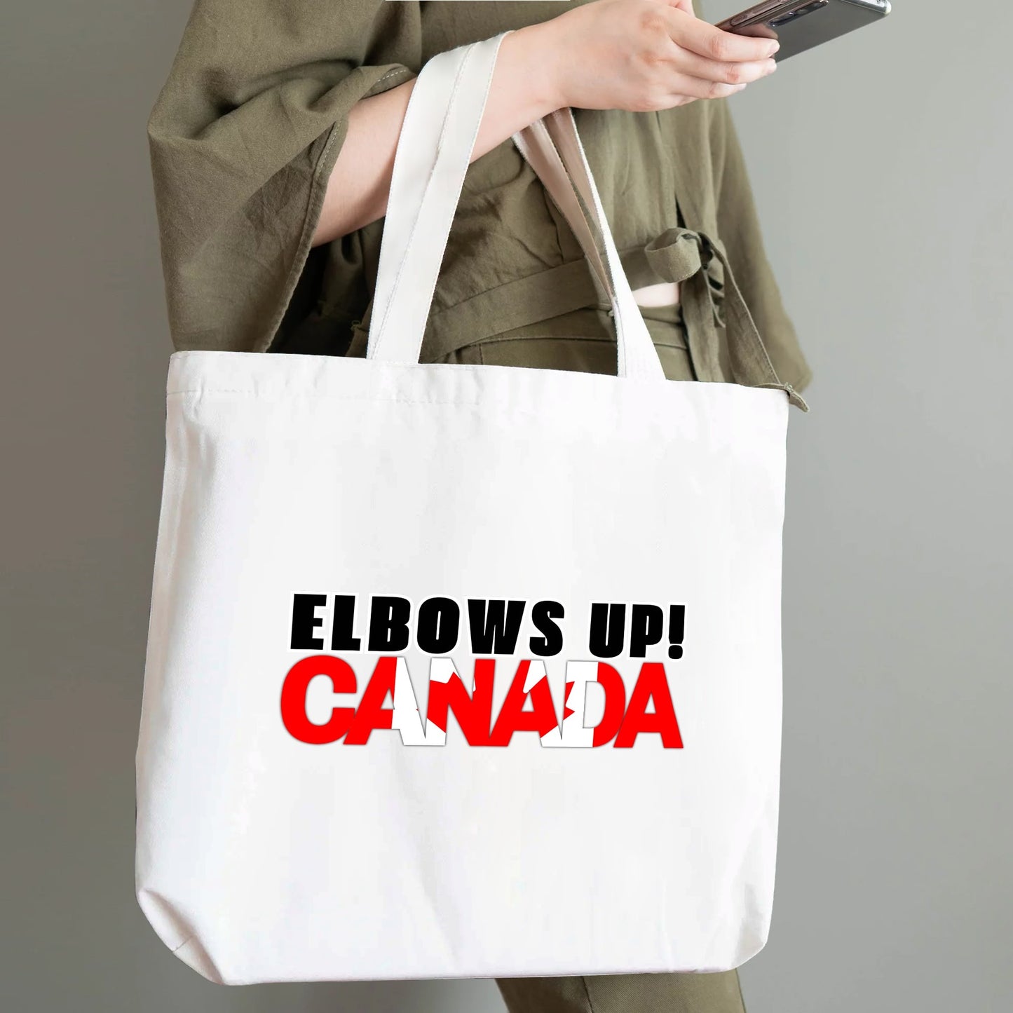 Standing Up For Canada | 100% Cotton Tote Bag (Single-sided Print)