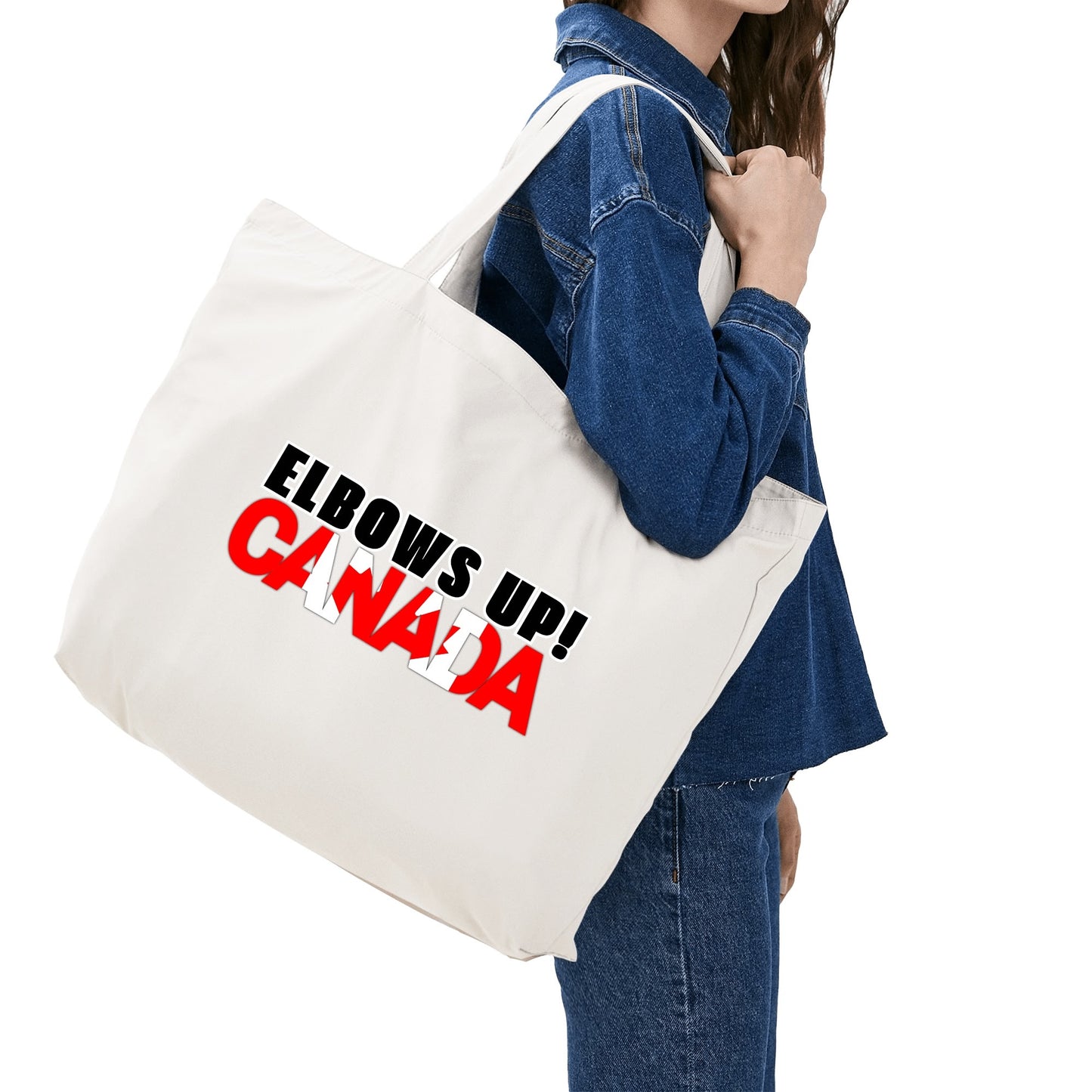 Standing Up For Canada | 100% Cotton Tote Bag (Single-sided Print)