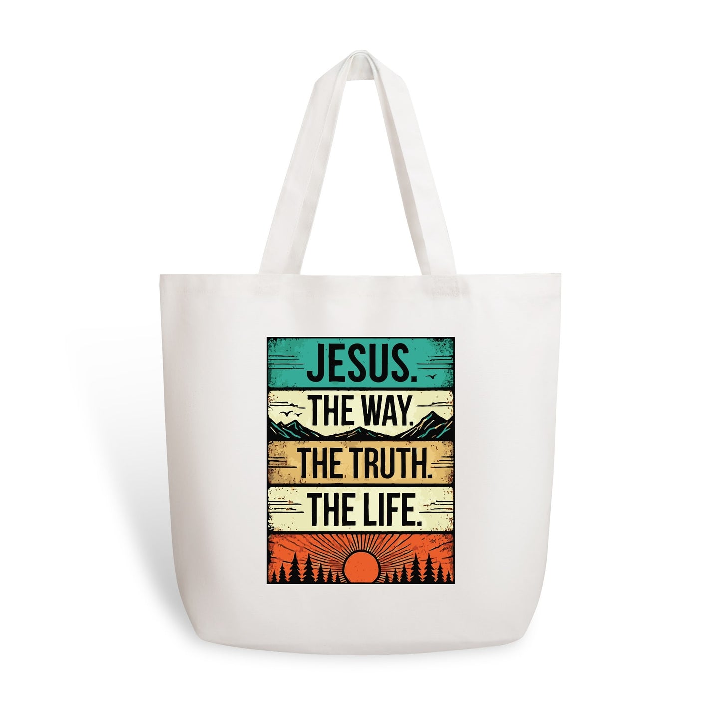 Scripture Totes | 100% Cotton Tote Bag (Single-sided Print)